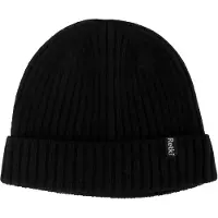 Retki 100% Merino rib one size muts, black