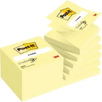 Post-It Z-Notes , Navullingen, Canary Yellow, 76 x 76 mm, Individueel Verpakt, 100 Blaadjes/Blok