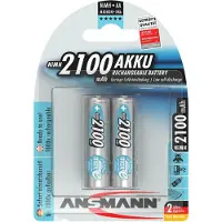 Ansmann Batterijen nimh accu mignon aa 2100 mah - 2 stuks