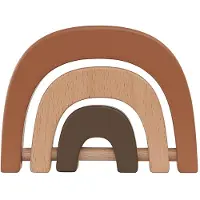 Oyoy Oym-037-901 Wooden Rattle Bruin Kinderen