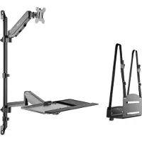 Speaka Professional SP-MM-710 Monitor-wandbeugel Aantal monteerbare displays: 1 Display(s) 33,0 cm (13) - 68,6 cm (27) Zwart Draaibaar, In hoogte verstelbaar,