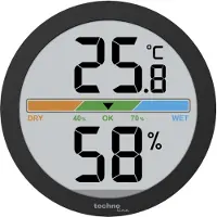 Technoline Thermometer WS 9418 60 x 60 x 15mm Zwart