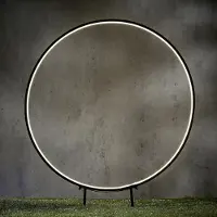 Luca Lighting Tuinsteker Neon Cirkel 90cm – 280 LED Klassiek Wit – Zwart
