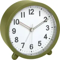TFA-Dostmann TFA wekker - alarmklok - olijf groen -11 x 11 cm - kunststof