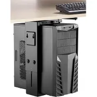 Speaka Professional SP-6353552 PC-houder Onder tafel, Verticaal Zwart Belastbaar tot: 10 kg