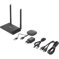 Speaka Professional SP-VShare Draadloos 4K UHD presentatiesysteem 4-voudige Multi Viewer, Digital Whiteboard-functie, Veilige draadloze overdracht, Airplay- en