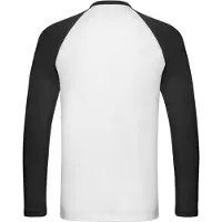 Fruit Of The Loom Heren baseball t-shirt met lange mouwen