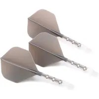 Cuesoul - ROST T19 Integrated Dart Flights - Standard Shape - Clear Grey