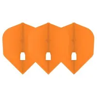 L-Style Champagne Flight L3 Shape Solid Orange - Dart Flights