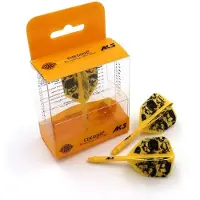 Cuesoul - ROST Integrated Dart Flights - Skeleton Yellow Shape