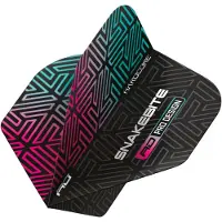 Red Dragon Peter Wright Hardcore Premium Snakebite Black & Rainbow - Dart Flights