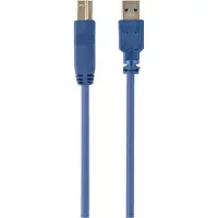 Gembird USB-A naar USB-B kabel - USB3.0 - tot 0,9A / blauw - 3 meter