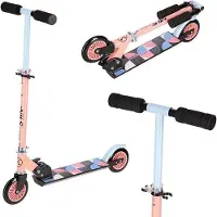 NILS Extreme HD026 - Kinderstep - Roze-Blauw - Verstelbare Stuurhoogte - Opvouwbaar