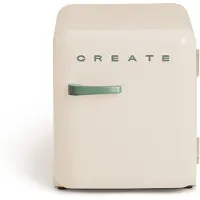 Create - Koelkast in retrostijl - Gebroken wit - Handvat Sage - FRIDGE RETRO 48L
