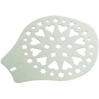 Westmark Taart- en Taartschep, Decoratiesjabloon, Diameter: 28,2 cm, Kunststof, Wit, 31412270