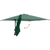 vidaXL Tuinparasol Groen 248,5 x 247,5 x 160 cm Polyester en Staal