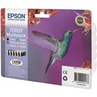 Epson T0807 Inktcartridge 6-kleuren Multipack