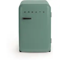Create - Koelkast in retrostijl - Sage - Handvat Zwart - FRIDGE RETRO 107L