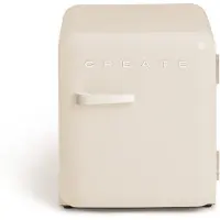 Create - Koelkast in retrostijl - Gebroken wit - Handvat Gebroken wit - FRIDGE RETRO 48L