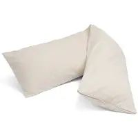 Yumeko Kussenbeschermer Flanel 35x160 Wit - Eco, Bio & Fairtrade