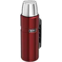 Thermos Thermoskan 1,2L Rood met Handvat - Lange isolatie