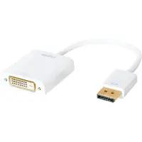 Logilink CV0058B Adapter [1x DisplayPort stekker - 1x DVI-bus 24+1-polig] Wit 15.00 cm