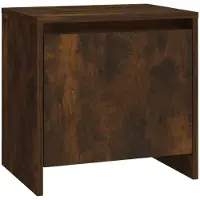vidaXL Nachtkastje 45x34x44,5 cm bewerkt hout gerookt eikenkleurig