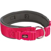 Trixie PREMIUM HALSBAND HOND EXTRA BREED FUCHSIA / GRAFIET GRIJS 40-48X4 CM