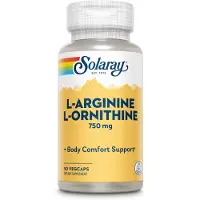 Solaray , L-Arginine L-Ornithine, 750 mg, 50 VegCaps