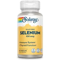 Solaray , Zwavelvrij gist, 100 mcg, 90 VegCaps