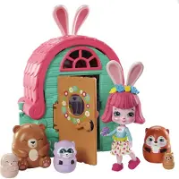 Enchantimals Poupée Maison et animaux Surprises Lapin