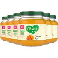 Olvarit 6x 1e Groentehapje 4m Pompoen Rijst 125 Gr