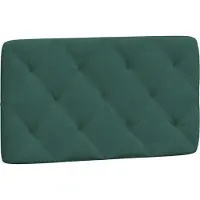 vidaXL Hoofdbordkussen 90 cm fluweel donkergroen