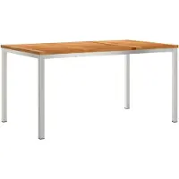vidaXL Buitenmeubelset, 5 stuks, 150 x 90 x 75 cm