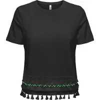 ONLY - ONLFILIPPA LIFE S/S TASSEL TOP JRS - Dames - Blouses