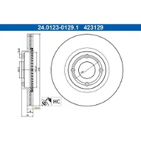 Ate Remschijf 24.0123-0129.1, 1 stuk