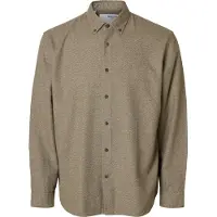 Selected Overhemd 'SLHREGNOAH' donkerbeige