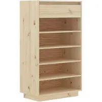 vidaXL Schoenenkast 60x34x105 cm massief grenenhout