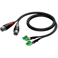 Procab XLR naar terminal block | | CLA834 | 1.5 meter (Stereo, 3-pins)