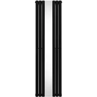 MonsterShop Ovale Spiegelradiator - 1800mm x 500mm - Zwart