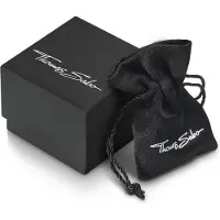 Thomas Sabo Halsketting, Ketting met witte zirkonia hanger zilver, (925 sterling zilver, 40 - 45 cm)