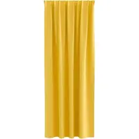 vidaXL Blackout Gordijnen met Ringen 2 st Mosterdgeel 260 x 140 cm