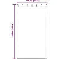 vidaXL Gordijnen 2 st Donkergroen 140 x 260 cm fluweel