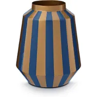 Pip studio Vaas Metal Stripes Navy-Gold 24 x 29 cm