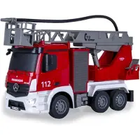 Jamara Brandweerwagen draaibare ladder Mercedes-Benz Antos 1:26 2,4GHz met sproeifuncti