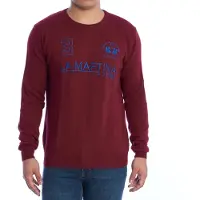 La Martina Heren Regular Fit Sweater met ronde hals XMS300-YV021