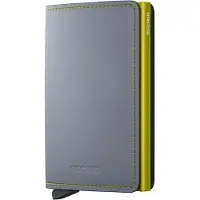 Secrid Slimwallet Matte grey & lime