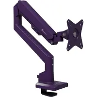 AROZZI Alzare Neo Monitor Arm - Gasveer - Kabelbeheer - Max 9kg - Paars