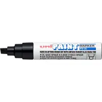 Posca UNI Paint PX-30 Zwarte Paint Marker - 4 - 8,5 mm Beitelpunt - Verfstift Op Oliebasis, Geschikt Voor Vele Ondergronden Zoals; Glas, Papier, Ceramiek, Plastic of Metaal