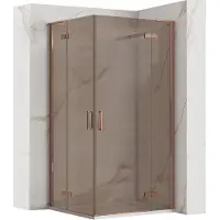 REA Douchecabine Hugo Double 90x90 Copper Brush